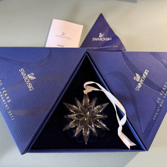 Swarovski Christmas Ornament 2011 20 year Anniversary Edition - Picture 2 of 3